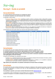 Scarica la guida ai prodotti Sw