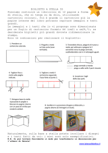 BIGLIETTO A STELLA 3D Possiamo costruire un
