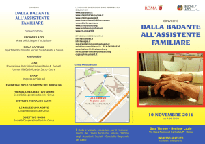dalla badante all`assistente familiare