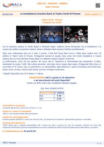 TEMPO LIBERO 06/09/2016 La breakdance incontra Bach al Teatro