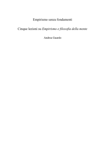 Empirismo e filosofia della mente