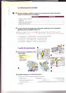 I verbi di movimento E o