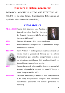 Dinamica di sistemi non lineari