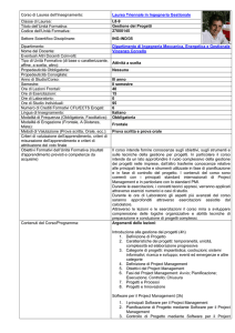 Gestione dei Progetti