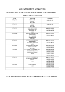 Orientamento classi terze