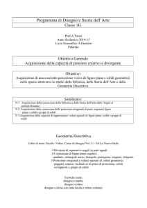 Programma di Disegno e Storia dell`Arte