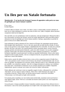 Azione - Settimanale di Migros Ticino Un Ilex per un Natale fortunato
