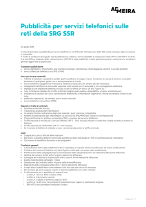 Pubblicità per servizi telefonici o via SMS sulle reti della