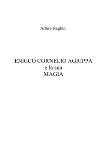 ENRICO CORNELIO AGRIPPA e la sua MAGIA