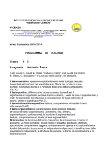 Italiano 2 C - ITE Fusinieri