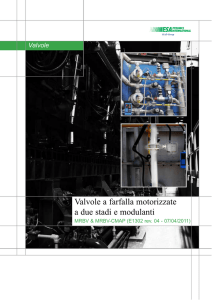 Valvole a farfalla motorizzate a due stadi e modulanti