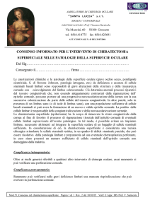 Mod. 51 Consenso inf. cheratectomia superficiale