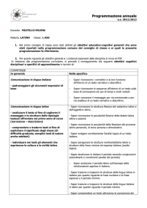 lat 1 AS - Liceo "Tito Lucrezio Caro"