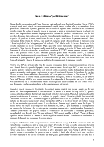Non ci stiamo “politicizzando”