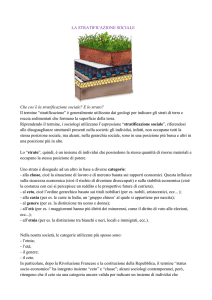 Lezione 29 aprile - La stratificazione sociale