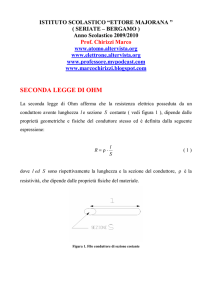 seconda legge di ohm