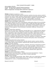 addetto alla manutenzione e assistenza tecnica Modulo 1 (richiami