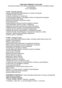 Programma fisiologia generale e oculare AA 2015-2016 (