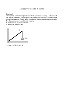 Lezione 04: Esercizi di Statica