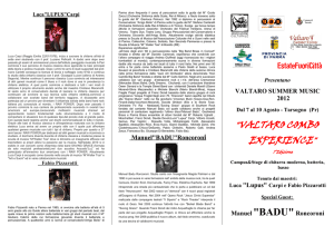 Organizzazione Generale - Arti e Suoni Home Page