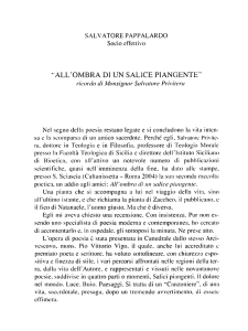 ALL`OMBRA DI UN SALlCE PIANGENTE