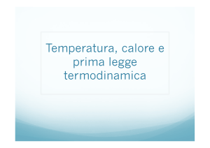 Termodinamica 1 - Dipartimento di Fisica e Geologia