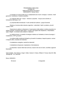 programma di biologia
