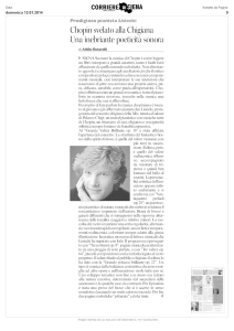 Corriere di Siena, “Prodigioso pianista Lisiecki”