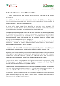 Sintesi finale - Camera di Commercio di Lodi
