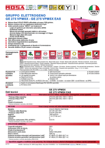 GRUPPO ELETTROGENO GE 275 VPMSX