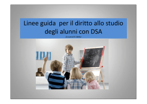 Linee guida per il diritto allo studio degli alunni con DSA