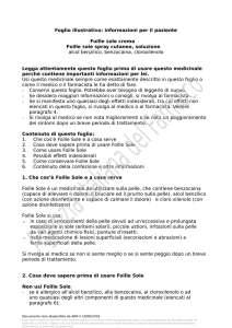 Foglio illustrativo: informazioni per il paziente Foille Sole crema