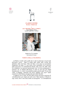 NUDA VERITAS VERITÀ DELLA FILOSOFIA