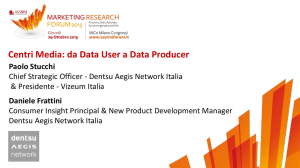 Centri Media: da Data User a Data Producer