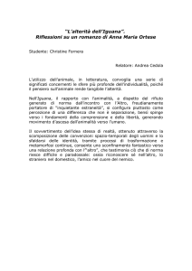 "L`alterità dell`Iguana". Riflessioni su un romanzo di Anna Maria Ortese