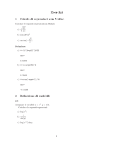 Esercizi