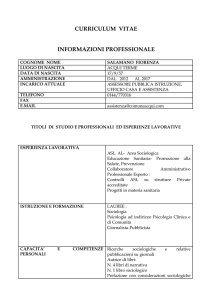 curriculum vitae - Comune di Acqui Terme