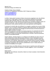Specchi Curvi, Generative Design and Artificial Life Celestino Soddu
