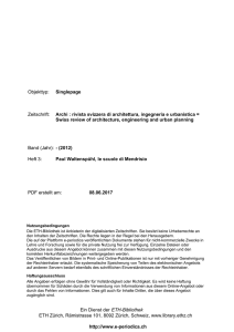Objekttyp: Singlepage Zeitschrift: Archi : rivista - E