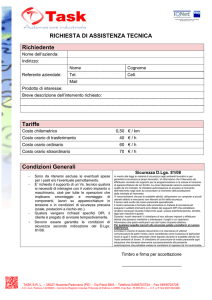 Modulo richiesta assistenza tecnica