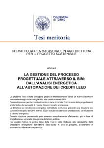 la gestione del processo progettuale attraverso il bim