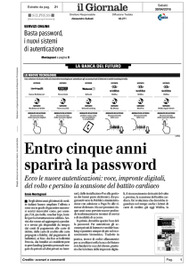 voce, impronte digitali, del volto e penino la scansione de