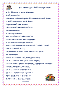 La promessa dell`insegnante