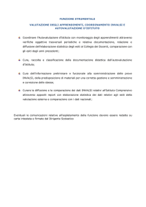Funzione Strumentale Valutazione autovalutazione e invalsi