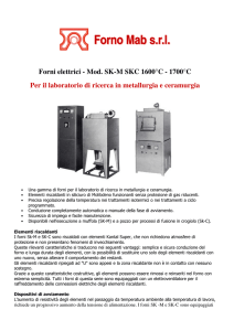 Forni elettrici - Mod. SK-M SKC 1600°C