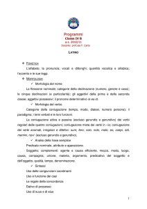 Programmi - Liceo Classico Dettori
