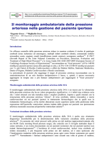 Il monitoraggio ambulatoriale della pressione arteriosa