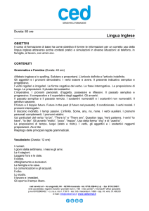 Lingua Inglese