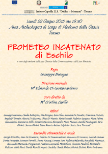 PROMETEO INCATENATO di Eschilo