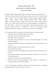obiettivi minimi inglese 1bm
